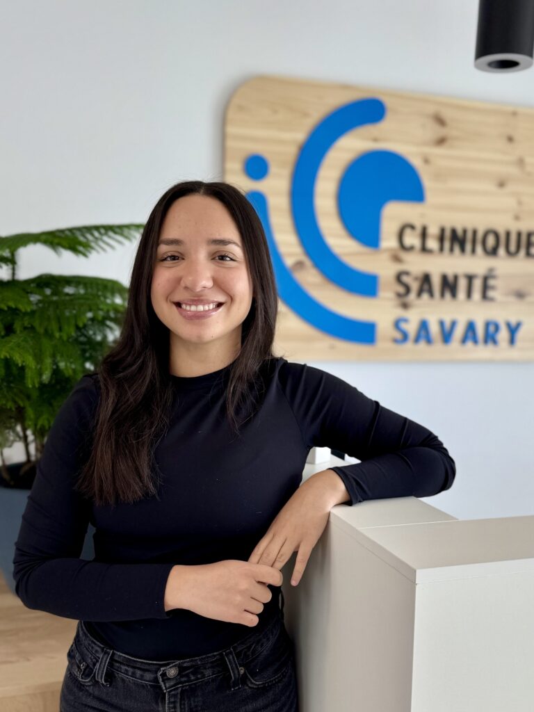 Claudia Pérez, massothérapeute certifiée à la Clinique Santé Savary Trois-Rivières